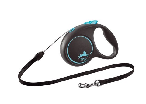 Flexi Smycz Black Design S Linka 5m Do 12kg Niebieska Flexi