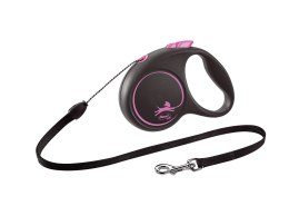 Flexi Smycz Black Design S Linka 5m Do 15kg Różowa Flexi