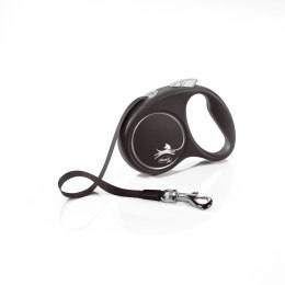 Flexi Smycz Black Design S Taśma 5m Do 15kg Czarna Flexi