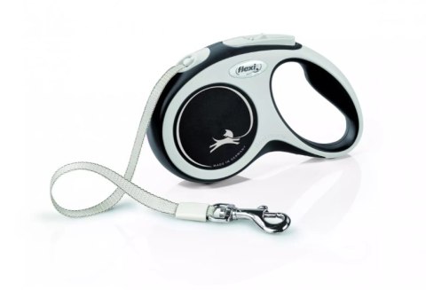 Flexi Smycz New Comfort L Taśma 5m Do 60kg Czarna Flexi