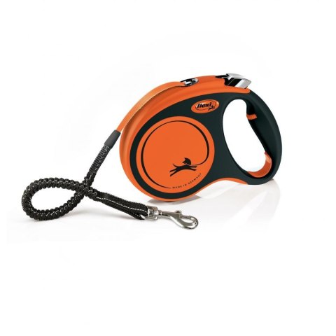 Flexi Smycz Oryginalna Xtreme M Taśma 5m do 35kg Pomarańczowa Flexi