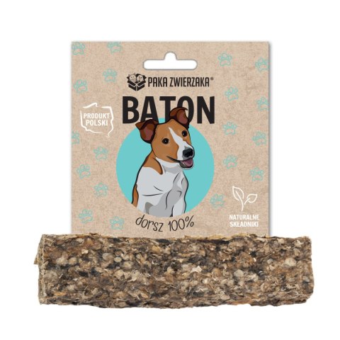 Paka Zwierzaka Baton Dorsz 100% 28g Paka Zwierzaka