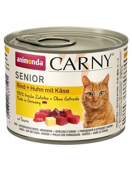 Animonda Cat Carny Senior Wołowina + Kurczak Z Serem 200g Animonda