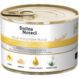 Dolina Noteci Premium Dla Psów Małych Ras Junior Bogata W Żołądki Z Kurczaka I Wątróbkę Cielęcą 185g Dolina Noteci