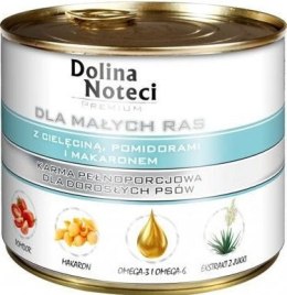 Dolina Noteci Premium Dla Psów Małych Ras Z Cielęciną, Pomidorami I Makaronem 185g Dolina Noteci