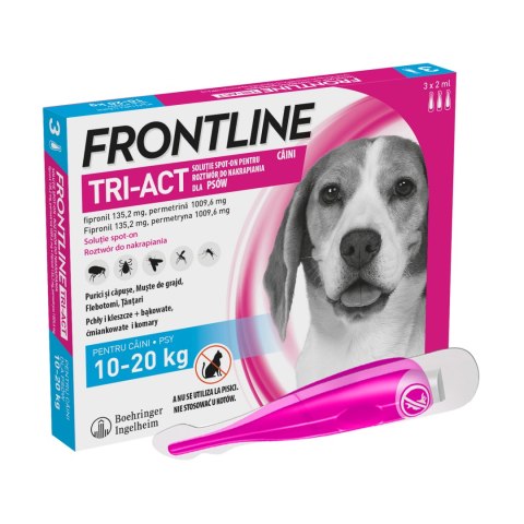 FRONTLINE Tri-Act Dla Psów 3x2ml Frontline (Boehringer Ingelheim)