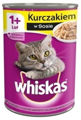WHISKAS Karma Mokra 1+ Z Kurczakiem W Sosie 400g Whiskas