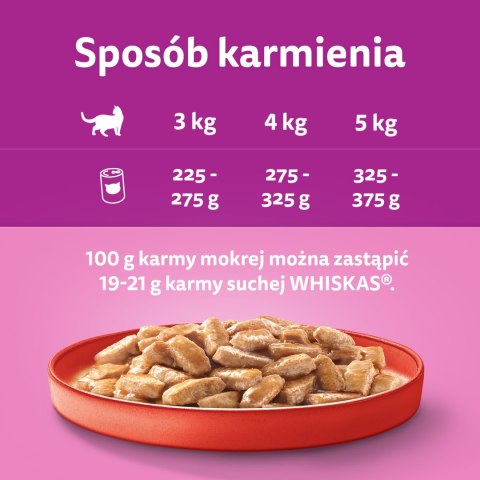 WHISKAS Mokra Karma Dla Kota 1+ Z Wołowiną W Sosie 400g Whiskas