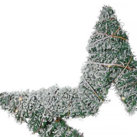 Stroik Gwiazda Ozdoba Świąteczna Świecąca 40 LED Wisząca Solidna VILDE 58cm