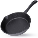 Żeliwna Okrągła Patelnia do Wylewania na Gaz ORION 16 cm