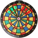 Zestaw Tarcza Soft Perforowana Dart Gra w Rzutki Lotki KUBISPORT 45 cm