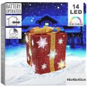 Prezent Świecący Świąteczny LED Czerwony Timer Dekoracja 46 cm VILDE Grupa Orion Sp. z o.o.