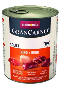 Animonda GranCarno Adult Dog Wołowina + Kurczak 800g Animonda