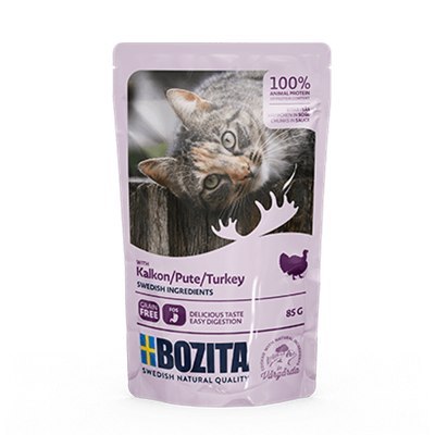 BOZITA Kawałki W Sosie Z Indykiem 85g Bozita