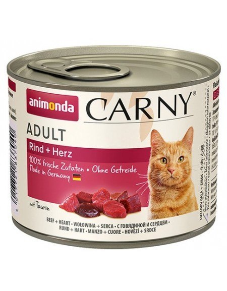 Animonda Cat Carny Adult Wołowina I Serca 200g Animonda