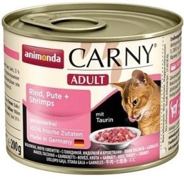 Animonda Cat Carny Adult Wołowina, Indyk I Krewetki 200g Animonda