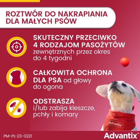 Bayer Advantix Krople Na Kleszcze I Pchły 4x1ml Bayer
