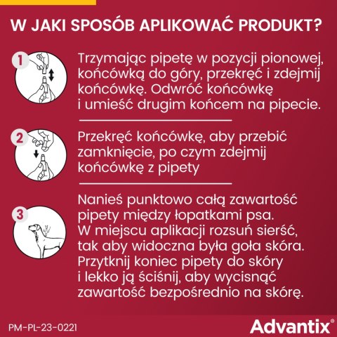 Bayer Advantix Krople Na Kleszcze I Pchły 4x1ml Bayer