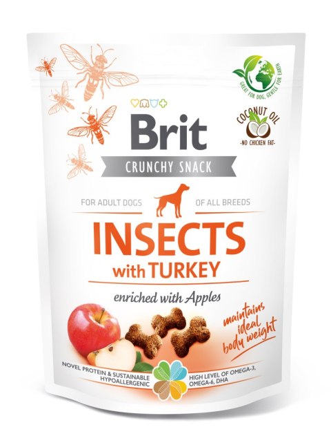 Brit Care Dog Crunchy Cracker Insects Rich In Turkey 200g Brit