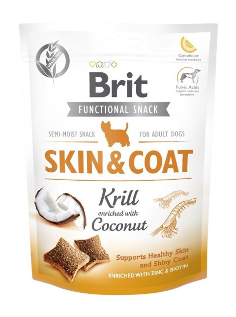 Brit Care Dog Functional Snack Skin&Coat Krill 150g Brit
