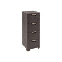 Curver Regał Z Szufladami Ciemny Brąz 4x14l Curver