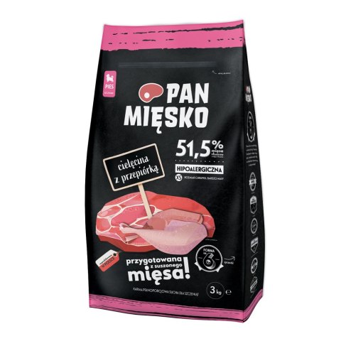 PAN MIĘSKO Cielęcina Z Przepiórką Dla Szczeniąt XS 3kg PAN MIĘSKO
