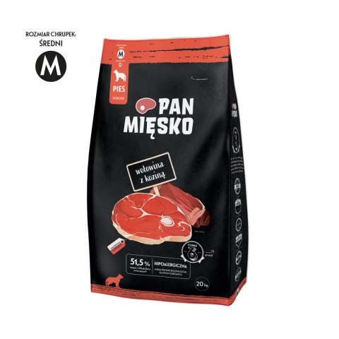 PAN MIĘSKO Wołowina Z Koziną M 20kg PAN MIĘSKO