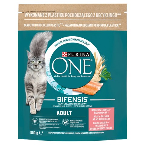 Purina One Cat Adult Karma Z Łososiem Dla Kota 800g PURINA ONE