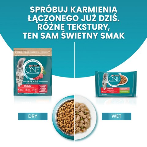Purina One Cat Sterilcat Karma Z Wołowiną Dla Kota 800g PURINA ONE
