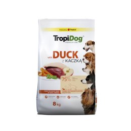 Tropidog Premium Adult Small Breeds Z Kaczką I Ryżem 8kg Tropidog