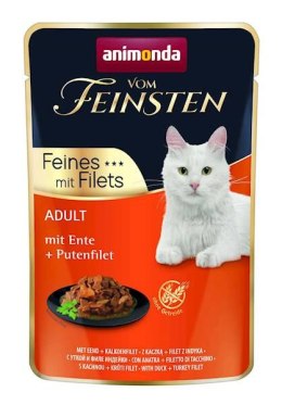 ANIMONDA Cat Vom Feinsten Adult Kaczka + Filet Z Indyka Saszetka 85g Animonda