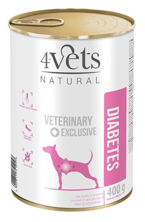 Dolina Noteci 4Vets Dog Diabetes 400g 4Vets Natural