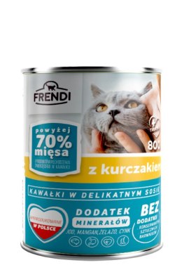 Frendi Kawałki W Delikatnym Sosie Z Kurczakiem 800g Frendi