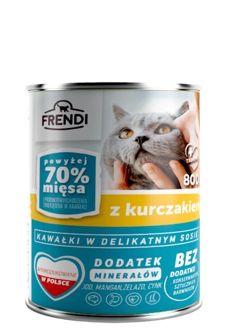 Frendi Kawałki W Delikatnym Sosie Z Kurczakiem 800g Frendi