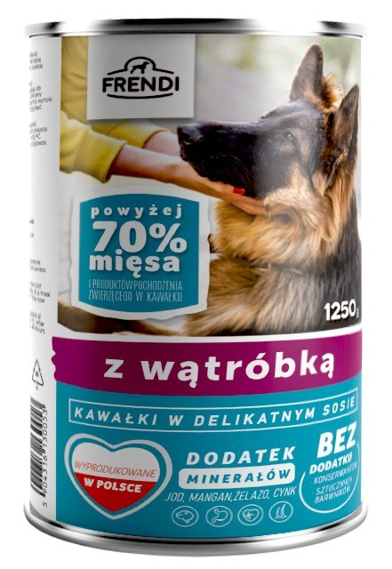 Frendi Kawałki W Delikatnym Sosie Z Wątróbką 1250g Frendi