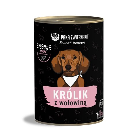 Paka Zwierzaka Seventh Heaven Królik Z Wołowiną 400g Paka Zwierzaka