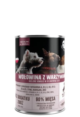 PetRepublic Wołowina Z Warzywami Krojone Kawałki W Delikatnym Sosie 400g Pet Republic