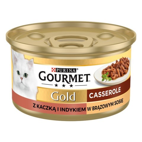 Purina Gourmet Gold kaczka/indyk w sosie 85g Gourmet