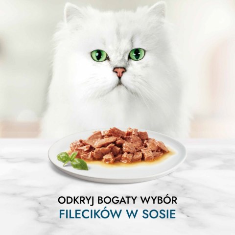 Purina Gourmet Perle Karma dla kotów mini fileciki w sosie z kurczakiem 85 g Gourmet