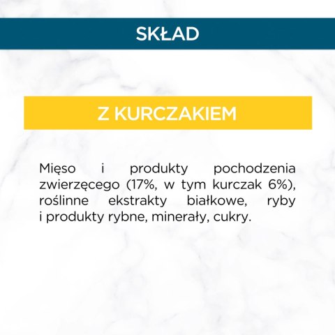 Purina Gourmet Perle Karma dla kotów mini fileciki w sosie z kurczakiem 85 g Gourmet