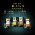 Sheba Delicacy Drobiowe Smaki W Galaretce, Z Kaczką, Z Kurczakiem, Z Drobiem, Z Indykiem 80x85g Sheba