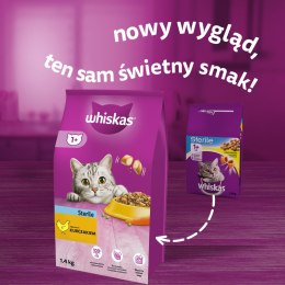 WHISKAS Sterile 1,4kg - sucha karma dla kotów po sterylizacji z kurczakiem Whiskas