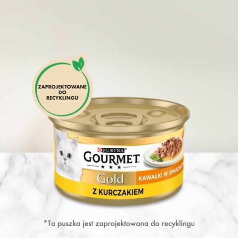 Purina Gourmet Gold Sauce Delight z kurczakiem 85g Gourmet