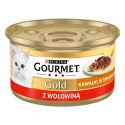 Purina Gourmet Gold Sauce Delight z wołowiną 85g Gourmet