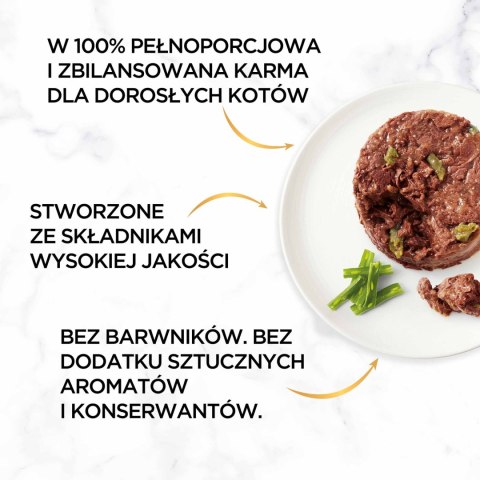 Purina Gourmet Gold Savoury Cake z jagnięciną i zieloną fasolką 85g Gourmet