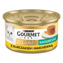 Purina Gourmet Gold Savoury Cake z kurczakiem i marchewką 85g Gourmet