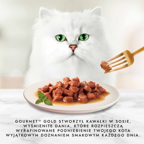 Purina Gourmet Gold kurczak/ wątróbka w sosie 85g Gourmet
