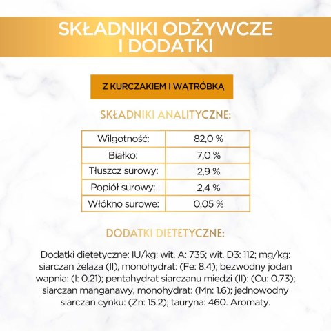 Purina Gourmet Gold kurczak/ wątróbka w sosie 85g Gourmet