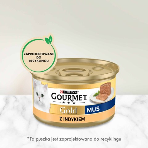 Purina Gourmet Gold mus z indykiem 85g Gourmet