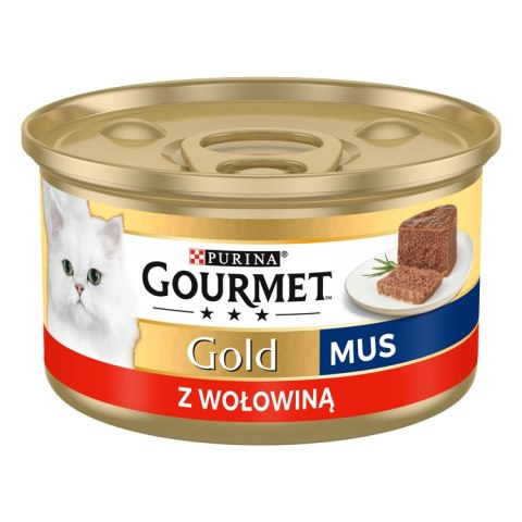 Purina Gourmet Gold mus z wołowiną 85g Gourmet